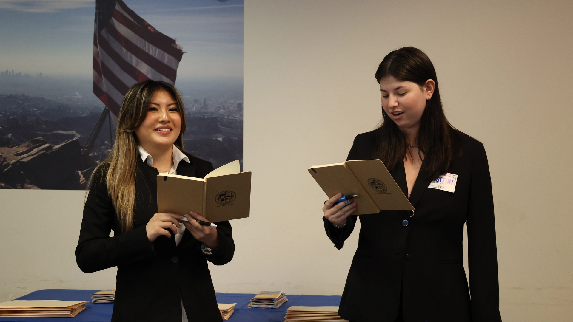 Two OMYC Members Presenting 