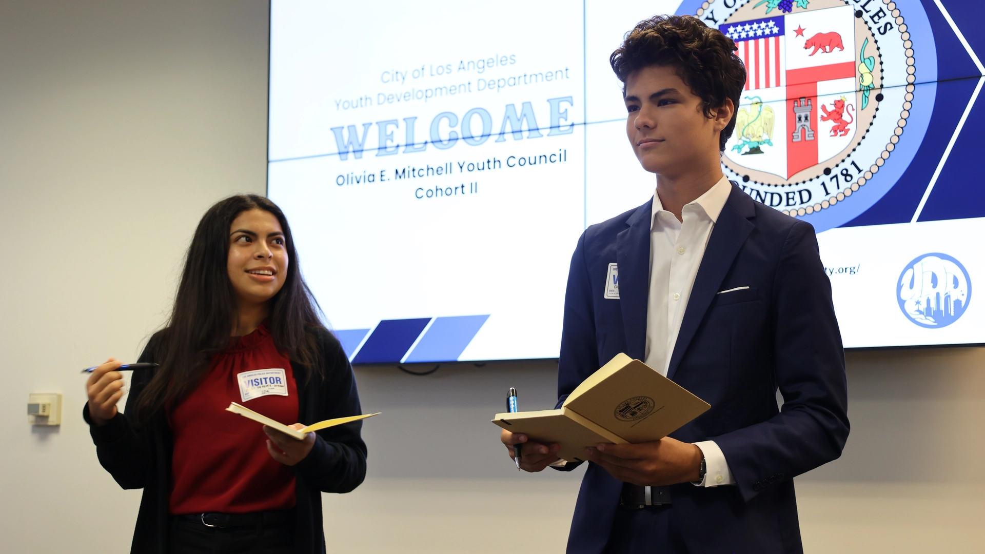 Two OMYC Members Presenting